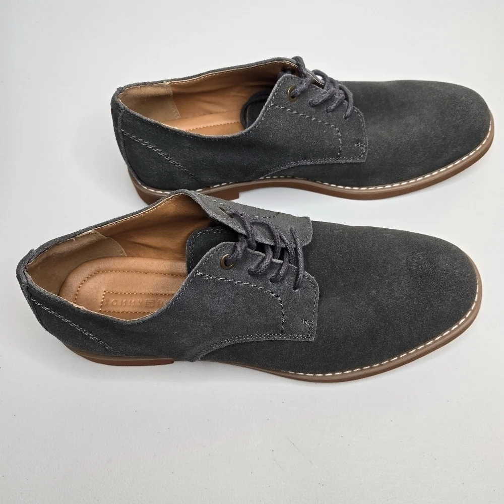 Tommy Hilfiger Men's Gray Seaside Leather Suede Shoes Size 8